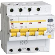 Выключатель автом. дифф. тока IEK MAD10-4-016-C-030 АД14