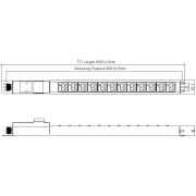 Блок распределения питания Powercom PDU-63AV12-12I9-3P