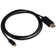 Кабель Buro ver1.4 USB Type-C (m) DisplayPort (m) 1.5м (BU-TYPEC-DP-1.5M) черный