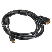 Кабель Buro HDMI (m) DVI-D (m) 3м (HDMI-19M-DVI-D-3M) феррит.кольца