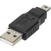 Переходник Ningbo mini USB B (m) USB A(m) белый