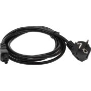 Кабель IEC C5 (3-pin) Евровилка угловой 1.8м (469) черный