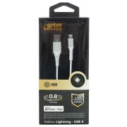 Кабель Cactus CS-LG.USB.A-0.8 USB (m)-Lightning (m) 0.8м белый блистер