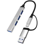 Разветвитель USB-C + USB-A Digma DHUB-4USB-AC-2.0