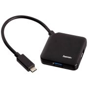 Разветвитель USB-C Hama 4порт. черный (00135750)