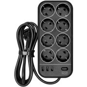 Сетевой фильтр Powercom SP-08 USB03AB 5,0М