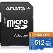 Флеш карта microSDXC 512GB A-Data AUSDX512GUICL10A1-RA1