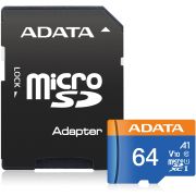 Флеш карта microSDXC 64GB A-Data AUSDX64GUICL10A1-RA1
