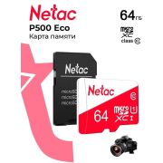 Флеш карта microSDXC 64GB Netac NT02P500ECO-064G-R