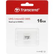 Флеш карта microSDHC 16GB Transcend TS16GUSD300S