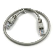 Патч-корд Buro UTP 4 пары cat.5E CCA molded 0.25м серый RJ-45 (m)-RJ-45 (m)