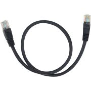 Патч-корд Buro UTP 4 пары cat.5E CCA molded 0.5м черный RJ-45 (m)-RJ-45 (m)