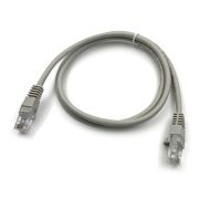 Патч-корд Buro UTP 4 пары cat.5E CCA molded 1м серый RJ-45 (m)-RJ-45 (m) (UTP-5E-1M-G)