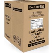 Кабель Exegate FUTP4-C5e-CU-S24-IN-PVC-GY-305-FLUKE FTP