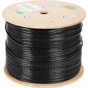 Кабель сетевой UTP 4 пары cat.5E solid 0.50мм CCA 305м черный outdoor