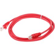 Патч-корд cat.5E molded 2м красный RJ-45 (m)-RJ-45 (m) (упак.:1шт)
