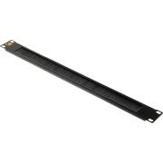 Кабельный органайзер горизонтальный Lanmaster LAN-ORG/BP-1U двухсторонний щетки 1U шир.:19