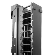 Кабельный органайзер вертикальный ЦМО ВКО-П-42/48-9005 односторонний пальцы 42U шир.:4