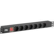 Блок распределения питания ITK PH12-7D3 гор.размещ. 7xSchuko базовые 10A C14