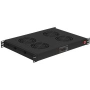 Модуль вентиляторный NTSS (NTSS-FAN4/19T-BL) 4 вент. черный (упак.:1шт)
