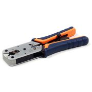 Инструмент обжимной Hyperline HT-L2182R для RJ-50/RJ-45/RJ-12/RJ-11 (упак:1шт) синий/оранжевый