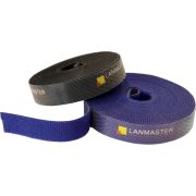 Хомут-липучка Lanmaster LAN-VCM5M-BK 5000x20мм (упак:1шт) нейлон 6.6 внутри помещений черный