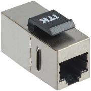 Адаптер ITK CS7-1C5EF проходной Keystone RJ45 кат.5E FTP стальной