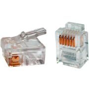 Коннектор Hyperline PLUG-6P6C-P-C2-100