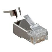 Коннектор Hyperline (PLUG-8P8C-UV-C6-TW-SH-10) FTP кат.6 RJ45 (упак.:10шт)