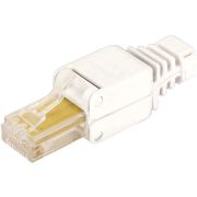 Коннектор Lanmaster (LAN-TMP-S5E) FTP кат.5E RJ45 с защитным колпачком белый