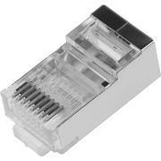 Коннектор Lanmaster (TWT-PL45/S-8P8C) FTP кат.5e RJ45 серебристый (упак.:100шт)