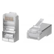 Коннектор WRline (WR-8P8C-5E-SH) FTP кат.5E RJ45 прозрачный (упак.:100шт)