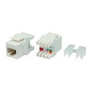 Модуль Hyperline KJ8-8P8C-C5E-180-WH информ. KeystoneRJ45 кат.5E UTP бел. (упак.:1шт)