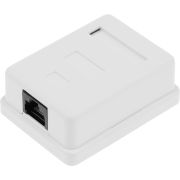 Розетка Hyperline SB1-1-8P8C-C5E-WHRJ45 1 кат.5E UTP бел. (упак.:1шт)