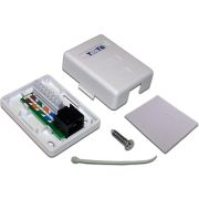Розетка Lanmaster TWT-SM1-45/6-WH настен.RJ45 1 кат.6 UTP бел.