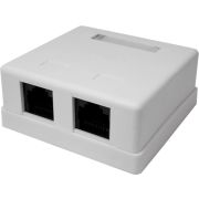 Розетка Suprlan 10-0309-1 наклад.RJ45 2 кат.5E UTP бел.
