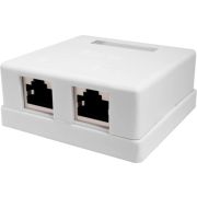 Розетка Suprlan 10-0308-1 наклад.RJ45 2 кат.5E FTP бел.