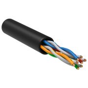 Кабель информационный ITK LC3-C5E04-139 кат.5E UTP 4 пары 24AWG LDPE внешний 305м черный