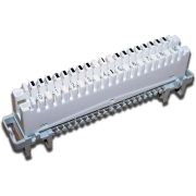 Плинт Lanmaster TWT-LSA10P-DIS-10 10 пар LSA-PROFIL норм.замк. размык. ABS пластик белый