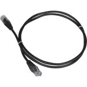 Патч-корд Lanmaster TWT-45-45-1.5-BK UTP RJ-45 вил.-вилка RJ-45 кат.5E 1.5м черный ПВХ