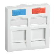 Вставка ITK CS6-22M 45x45 2xKeystone пластик белый