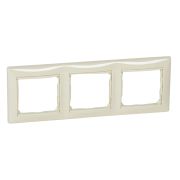 Рамка Legrand Valena 774353 накладная 3x горизонтальный монтаж поликарбонат слоновая кость
