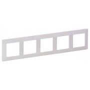 Рамка Legrand Valena Life 754005 накладная 5x горизонтальный монтаж пластик белый