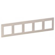Рамка Legrand Valena Life 754045 накладная 5x горизонтальный монтаж поликарбонат слоновая кость