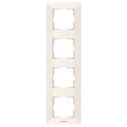 Рамка Panasonic Arkedia Slim WNTF08142BG-RU 4x вертикальный монтаж пластик бежевый
