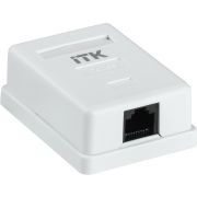 Розетка ITK CS2-1C5EF-12-G настенная 49.2x62.5x25.2мм крышка RJ45 пластик белый (упак.:1шт)