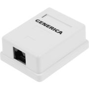 Розетка ITK CS2-1C5EU-12-G настенная 49.2x65.5x25.2мм RJ45 пластик белый