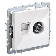 Розетка комп/телев. IEK Brite РТВ/РК12-БрКр