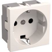 Розетка силов. IEK CKK-40D-RSZB2-K01-K одинар. скрыт. зазем. штор. IP20 белый (упак.:1шт)