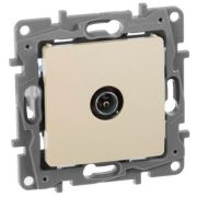 Розетка телев. Legrand Etika 672351 скрыт. слоновая кость